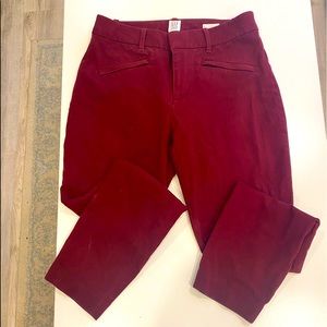 Gap Curvey  signature skinny ankle size 6 slant pocketed trousers
